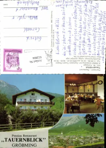 612804,Mehrbild Ak Gröbming Pension Restaurant Tauernblick