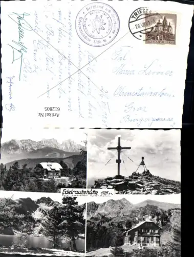 612805,Mehrbild Ak Gemeinde Hohentauern Rottenmann Edelrautehütte Gipfelkreuz