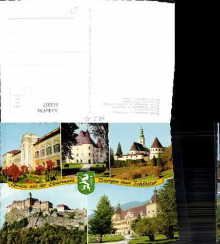 612817,Mehrbild Ak Schloss Schileiten Stubenberg Schloss Hautzenpichl Knittelfeld Schloss Eggenberg Graz