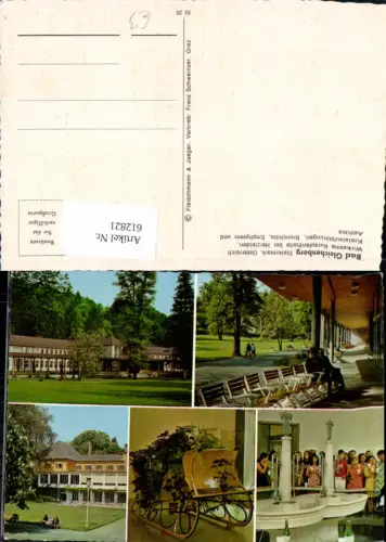612821,Mehrbild Ak Bad Gleichenberg Kurhaus Brunnen Schlitten Pferdeschlitten