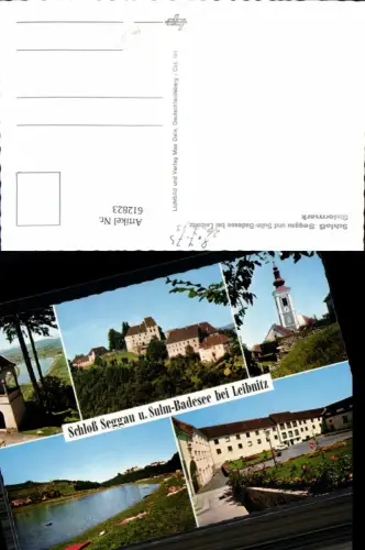 612823,Mehrbild Ak Schloss Seggau u. Sulm-Badesee b. Leibnitz