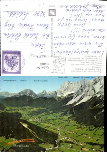 612860,Ramsau a. Dachstein Totale m. Gipfelkarte