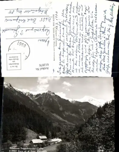 612876,Foto Ak Stein a. d. Enns Kleinsölk Gasthaus Sagschneider-Zeiler