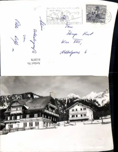 612878,Foto Ak Ramsau a. Dachstein Pension Rührlehner Winteransicht