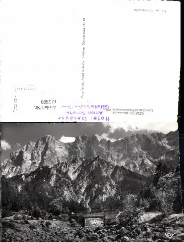 612909,Foto Ak Gstatterboden Gesäuse Brücke Kaindlkar m. Hochtorgruppe