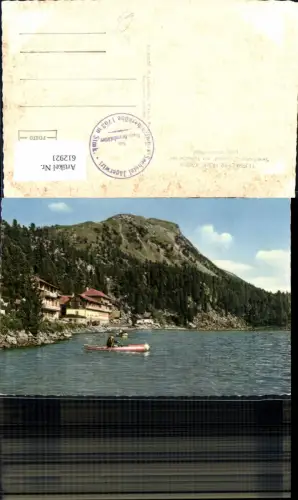 612921,Turrach Turracher Höhe Seehotel Jägerwirt Turrachersee geg. Schoberriegel Ruderboot