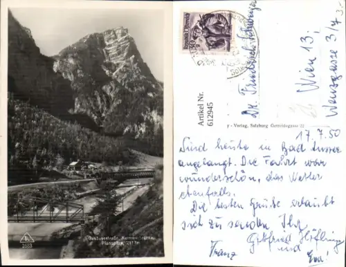 612945,Foto Ak Johnsbach Gesäusestraße Kummerbrücke Planspitze