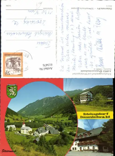 613476,Mehrbild Ak Donnersbachwald Kirche