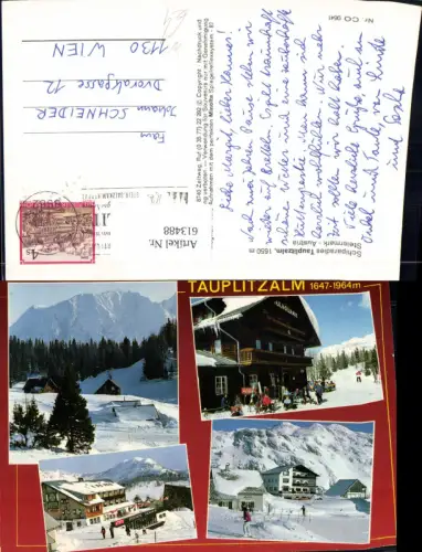 613488,Mehrbild Ak Tauplitzalm Tauplitz Wintersport