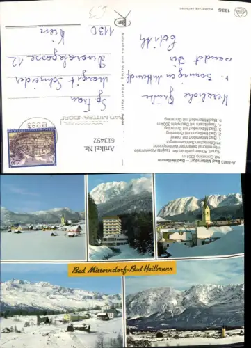 613492,Mehrbild Ak Bad Mitterndorf Bad Heilbrunn m. Grimming Winteransicht