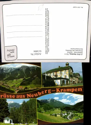 613494,Mehrbild Ak Neuberg a. d. Mürz Krampen b. Neuberg