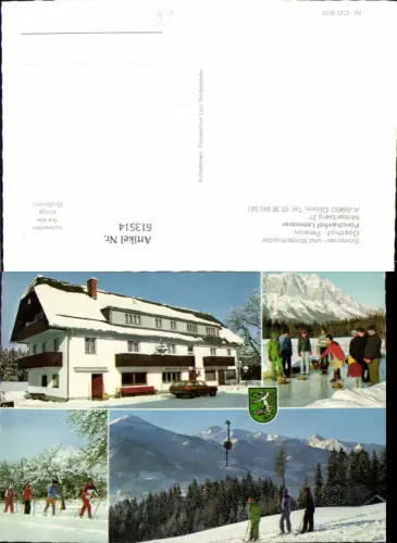 613514,Mehrbild Ak Öblarn Gasthof Pension Pürcherhof Lemmerer Wintersport Langlaufen Ski Schi