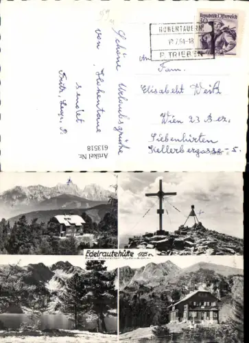 613518,Mehrbild Ak Hohentauern Edelrautehütte Gipfelkreuz