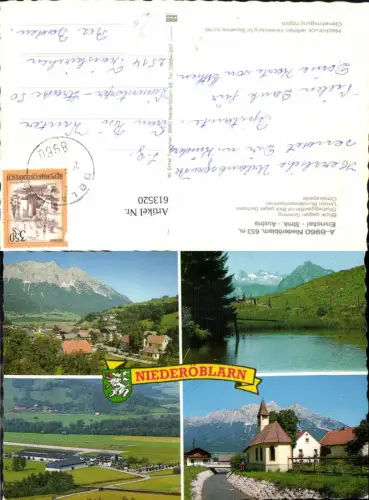 613520,Mehrbild Ak Niederöblarn Öblarn Ennstal Blick geg. Grimming Stubeggsattel