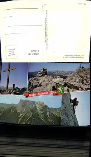 613529,Mehrbild Ak Großer Buchstein i. Gesäuse Bergsteigen Klettern Gipfelkreuz Weng im Gesäuse