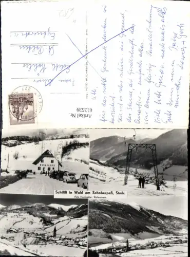 613539,Mehrbild Ak Wald a. Schoberpaß Schilift VW Käfer Wintersport