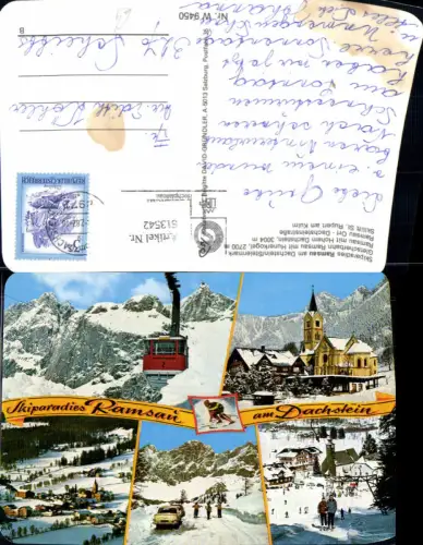 613542,Mehrbild Ak Ramsau a. Dachstein Gletscherbahn Skilift St Rupert a. Kulm Wintersport Seilbahn Gondel