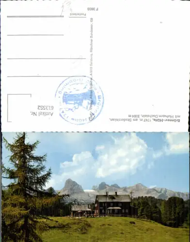 613552,Gröbming Brünnerhütte Brünner-Hütte a. Stoderzinken m. Hohem Dachstein