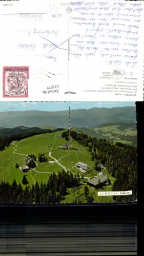 613577,St. Radegund bei Graz Schöckl Stubenberghaus Alpengasthof Seilbahn Bergstation pub Alpine Luftbild FÖ 58277