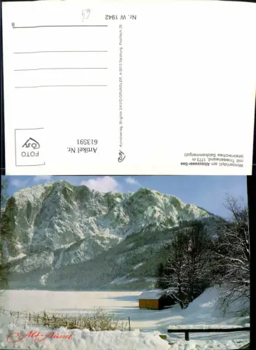 613591,Altaussee Altausseer-See Winteransicht m. Trisselwand