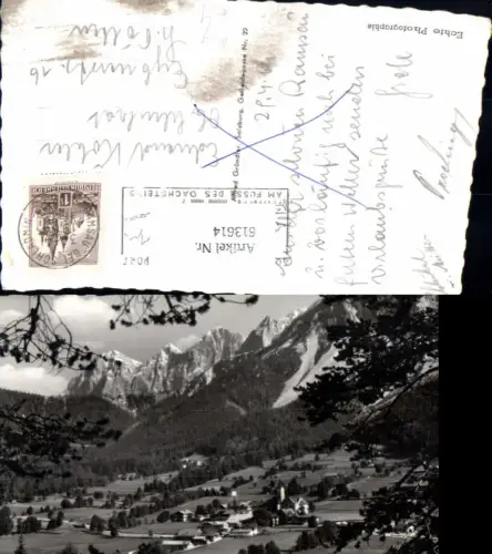 613614,Foto Ak Ramsau a. Dachstein m. Hohen Dachstein