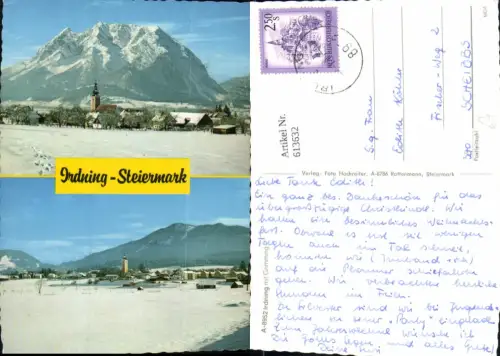 613632,Mehrbild Ak Irdning m. Grimming Winteransicht