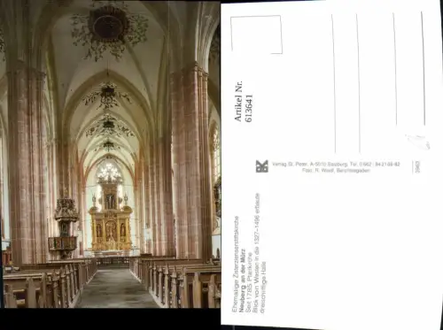 613641,Neuberg a. d. Mürz Pfarrkirche Innenansicht Kirche Altar