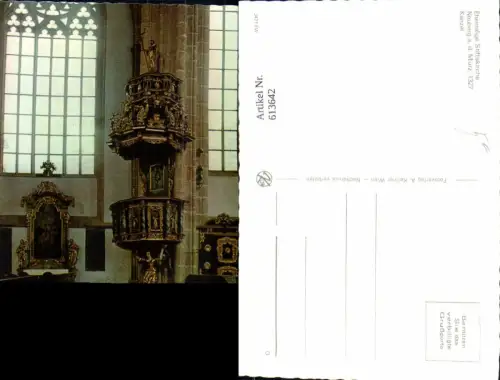 613642,Neuberg a. d. Mürz Stiftskirche Kirche Innenansicht Kanzel