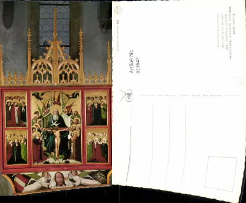 613647,Ausseer Land Bad Aussee Spitalkirche Kirche Gotischer Flügelaltar Detailansicht