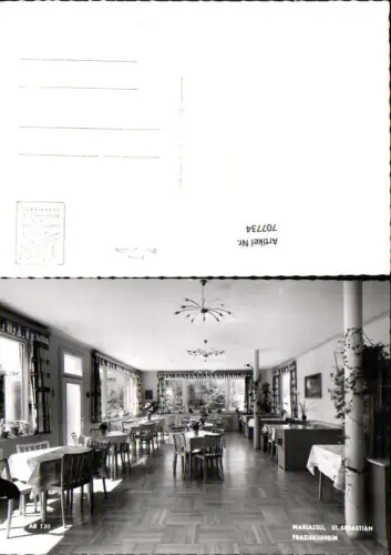 707734 Foto AK Mariazell St Sebastian Franziskusheim Ansicht Innen