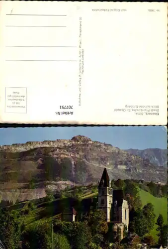 707751 Eisenerz Stadt-Pfarrkirche St Oswald Blick auf den Erzberg