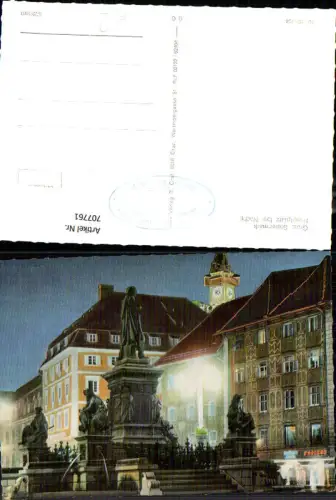 707761 Graz Hauptplatz bei Nacht