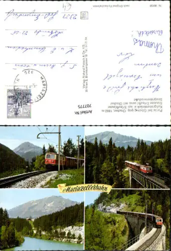 707775 Mehrbild AK Mariazellerbahn Mariazell Gösing Ötscher Saugrabenviadukt Eisenbahn