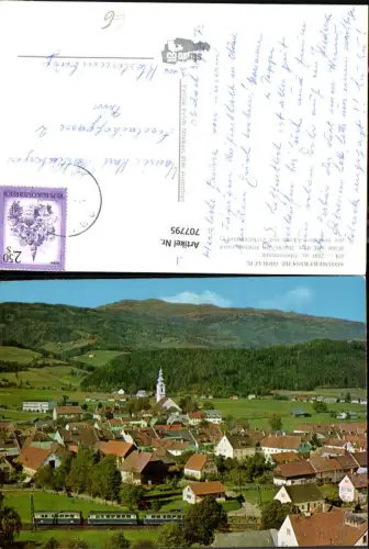 707795 Obdach Blick auf den Markt mit Seetaler Alpen und Zirbitzkogel