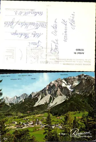 707809 Ramsau a. Dachstein auf der Südseite des Hohen Dachstein