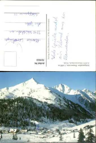 707810 Donnersbach Planneralm Winteransicht
