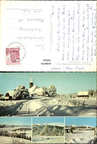 707814 Mehrbild AK St Anna am Zirbitz Obdach Wintersport