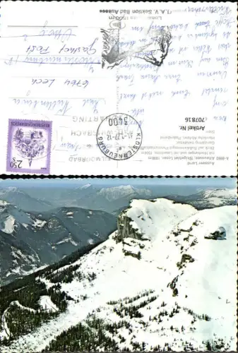 707816 Altaussee Skigebiet Loser mit Hochanger u. Loserhütte Winteransicht
