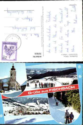 707819 Mehrbild AK Fischbach Wintersport