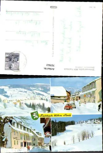 707822 Mehrbild AK Fischbach Winteransicht VW Käfer