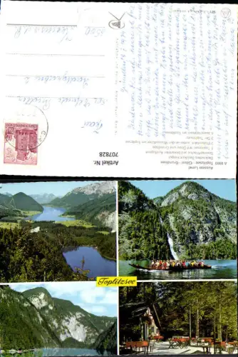 707828 Mehrbild AK Toplitzsee Gössl Grundlsee Plättenfahrt Jausenstation