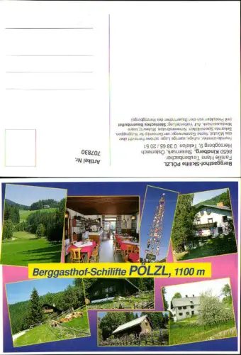 707830 Mehrbild AK Kindberg Berggasthof Pölzl Skilifte
