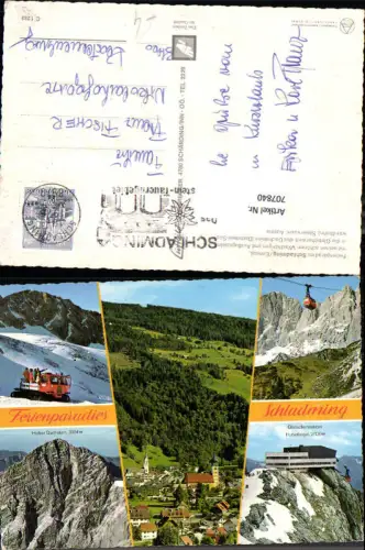 707840 Mehrbild AK Schladming Ennstal Gletscherstation Hunerkogel Seilbahn Hoher Dachstein