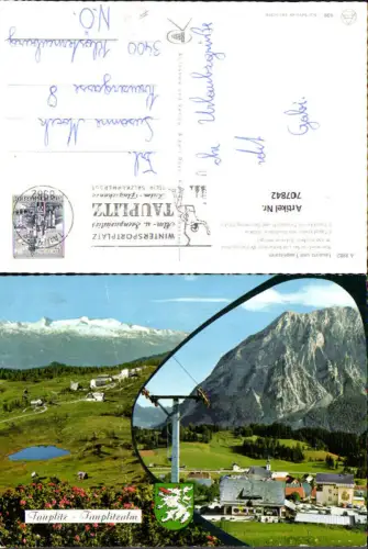 707842 Mehrbild AK Tauplitz und Tauplitzalm Dachstein Sessellift u. Grimming Bad Mitterndorf