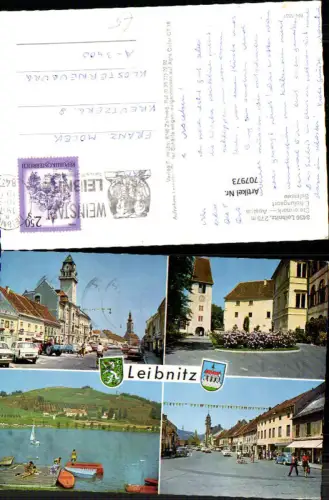 707973 Mehrbild AK Leibnitz Sulmsee Stadtplatz