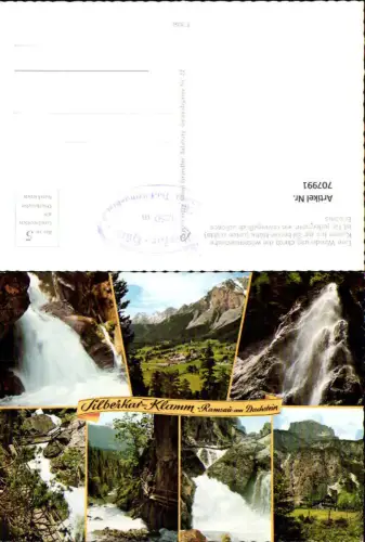 707991 Mehrbild AK Ramsau a. Dachstein Silberkar-Klamm Wasserfall