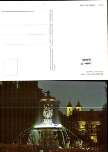 708018 Graz Stadtparkbrunnen b. Nacht