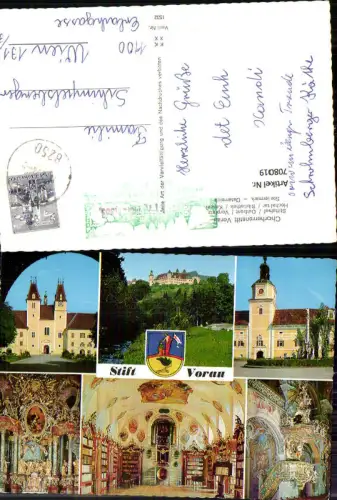 708019 Mehrbild AK Vorau Chorherrenstift Stiftshof Ostfront Bibliothek