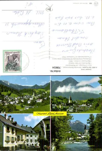 708024 Mehrbild AK Bad Aussee Ortsansichten Erzherzog Johannbrücke Traunpromenade