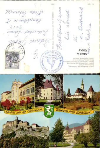 708043 Mehrbild AK Schloss Schielleiten Stubenberg Schloss Eggenberg Graz Schloss Hollenenegg